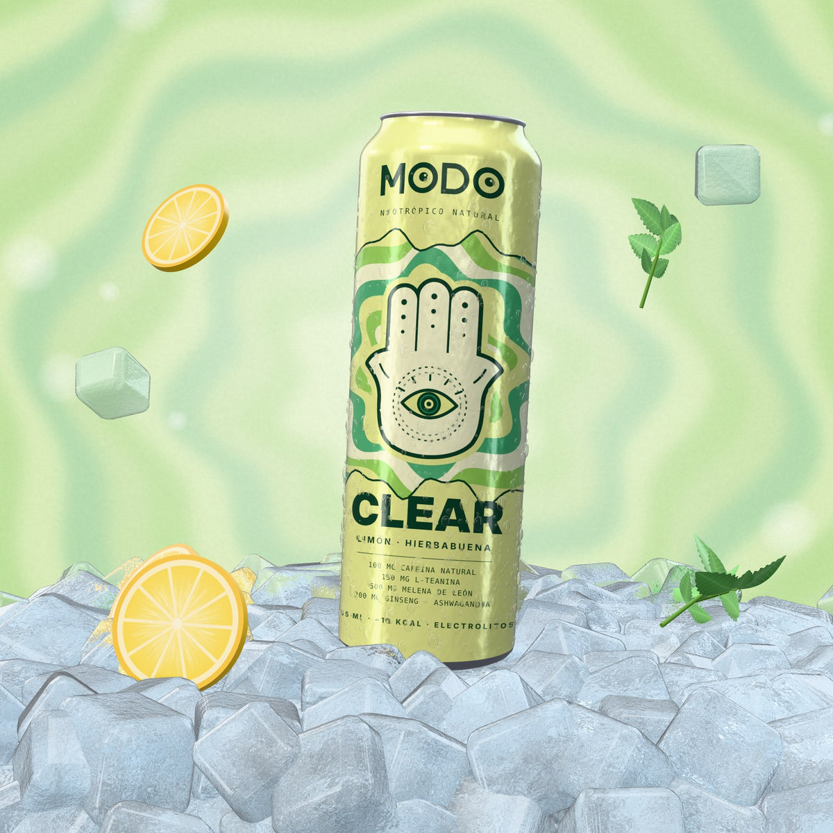 Lata MODO CLEAR sobre hielo