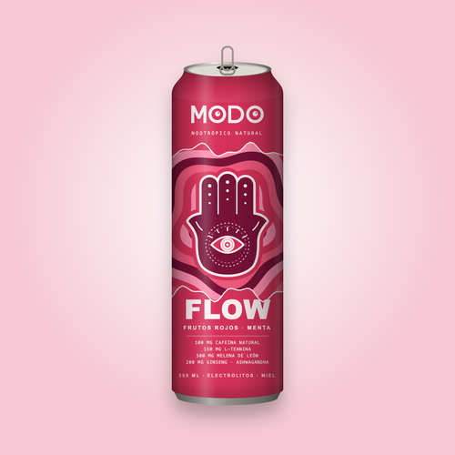 Lata MODO FLOW, frutos rojos y menta
